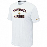 Men's Minnesota Vikings Team Logo White Nike Short Sleeve T-Shirt FengYun,baseball caps,new era cap wholesale,wholesale hats